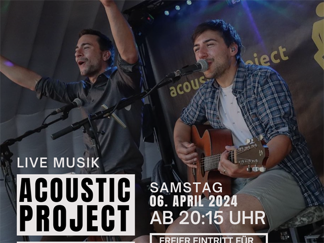 Plakat von Musikgruppe Acoustic Project